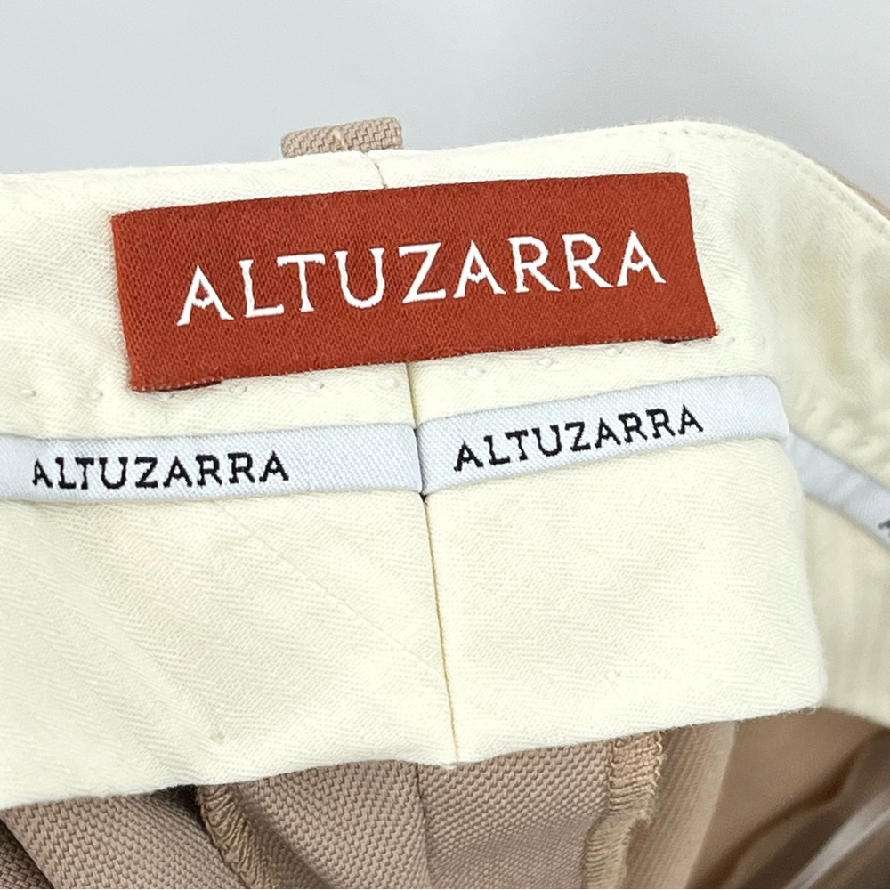 NWOT ALTUZARRA 34 US2 wool Buddy Skinny Trousers tan brown neutral - Picture 9 of 14